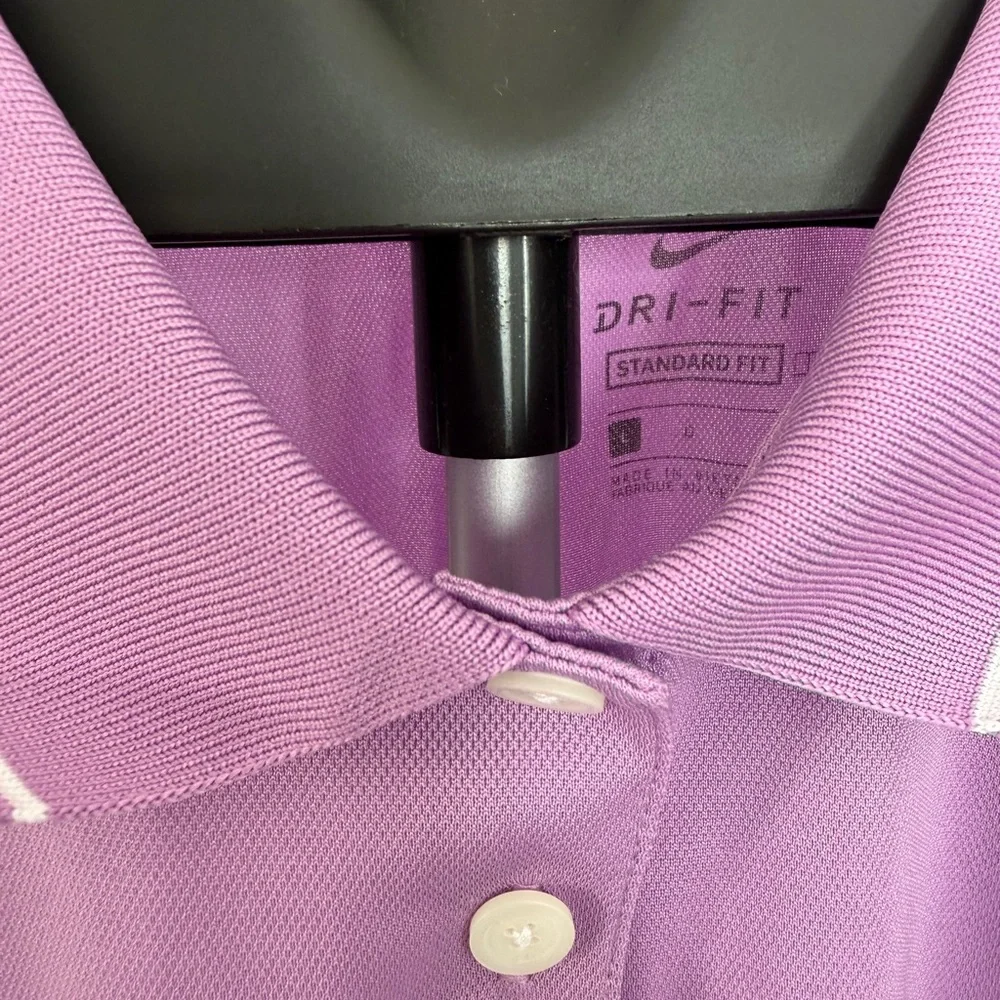 Nike Women's Lavender Sleeveless Polo Tank - Picture 3 of 5